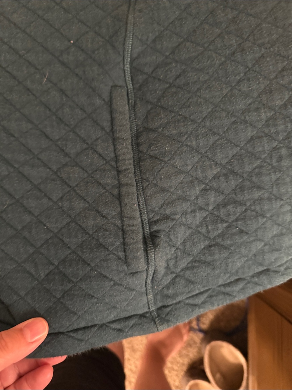 Duluth Trading Co Quilted pullover hoodie - Picture 4 of 7